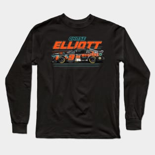 Chase Elliott 2023 Hooters No. 9 Camaro Long Sleeve T-Shirt